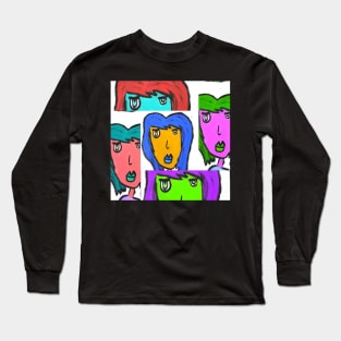 Rainbow Red Head Long Sleeve T-Shirt